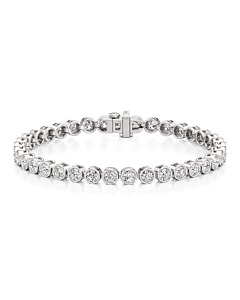 7 ct. tw. Bezel Set Bracelet
