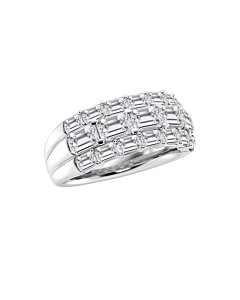 Emerald Three Row Fashion Band