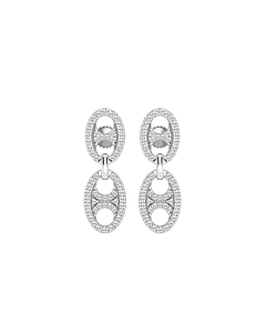 Round Oval Shape Drop Earrings