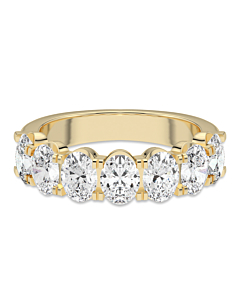 4 ct. tw. Oval 7 Stone Comfort Ring