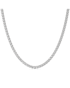 10 ct. tw. Tennis Necklace with Extender in 14k White Gold