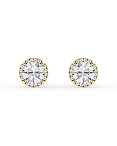 1 3/5 ct. tw. Luna Halo Earrings