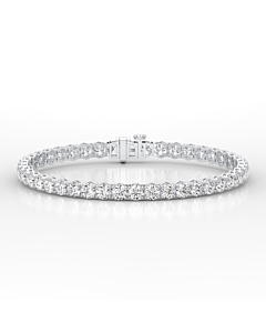 10 ct. tw. Round Lab Grown Diamond Tennis Bracelet in 14k White Gold