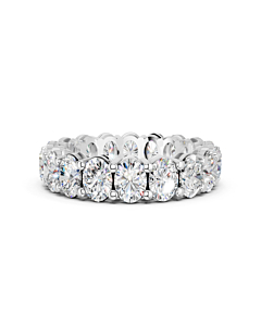 5 ct. tw. Oval Eternity Band in size 7 in 14k White Gold
