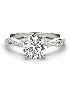 2.04 ct. tw. Round, J, SI2, Size 5.5 Largo Ring 14K White Gold