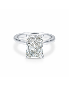 4 ct. Radiant Diamond Solitaire Ring in 14k White Gold