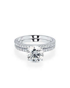 2 1/2 ct. tw. Round Classic Bridal Set in 14k White Gold