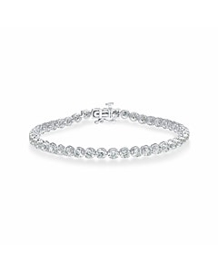 5 ct.tw Round Lab Grown Diamond Tennis Bracelet  in 14k White Gold