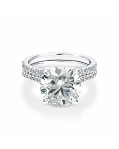 5 ct. Round Diamond Classic Bridal Set in 14k White Gold