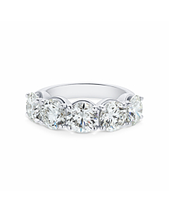 5 ct. tw. Round 5 Stones Band in 14k White Gold