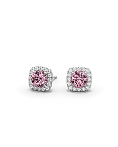 Roseate Hope Studs 14kt White Gold