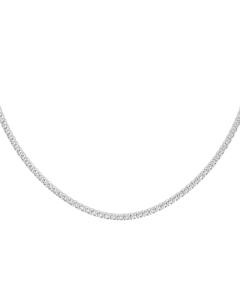 10 ct. tw. Straight Line 16 inch Tennis Necklace