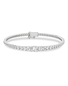 5 ct. tw. Oval-Centered Graduating Tennis Bracelet