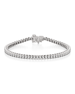 2 - 7 ct. Half Bezel Tennis Bracelet