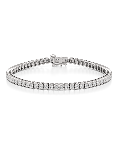 3 ct. tw. Half Bezel Tennis Bracelet