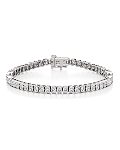 5 ct. tw. Half Bezel Tennis Bracelet