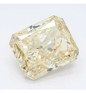 Fancy Light Yellow 1.18ct VS1 Radiant Lab Created Diamond