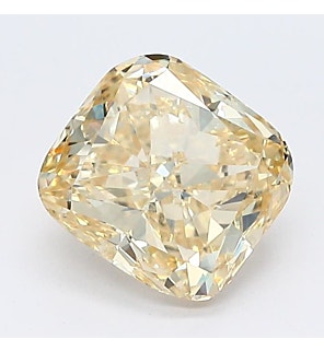 Fancy Deep Yellow 1.47ct VS2 Cushion Lab Created Diamond