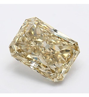 Fancy Dark Yellow 1.5ct VS1 Radiant Lab Created Diamond