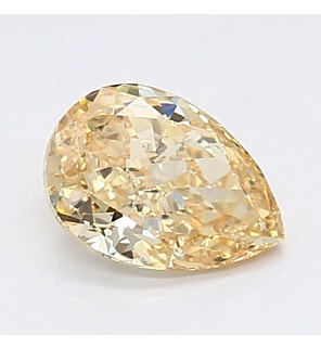 Fancy Intense Yellow 1.02ct VS1 Pear Lab Created Diamond