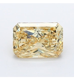 Fancy Intense Yellow 1.05ct SI2 Radiant Lab Created Diamond