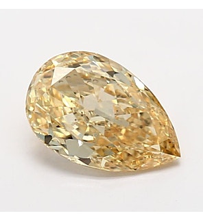 Fancy Intense Yellow 1.28ct VS1 Pear Lab Created Diamond