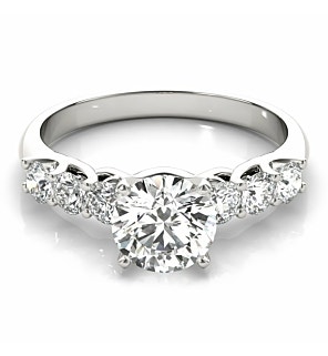 Gabrielle Ring with 2 ct. Round Lab Diamond