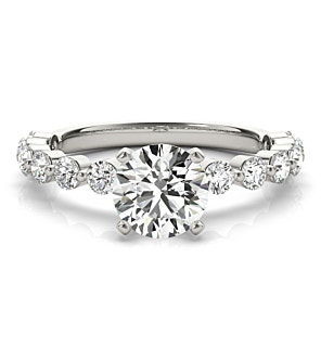 Meredith Ring with 1 ct. Round Lab Diamond