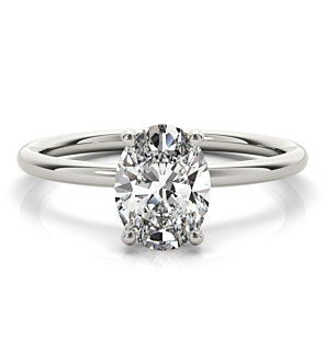 Beverly Ring with 2 ct. Oval Lab Diamond