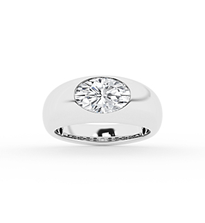 2 ct. tw. Oval Bold Solitaire Engagement Ring