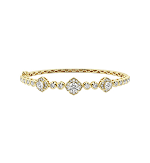 2 ct. tw. Floral Bangle Bracelet