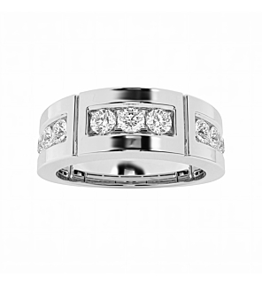 1 ct. tw. Round Men's Wedding Band