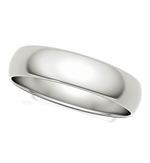 Classic Comfort Fit Domed Wedding Band 2 mm - 8 mm