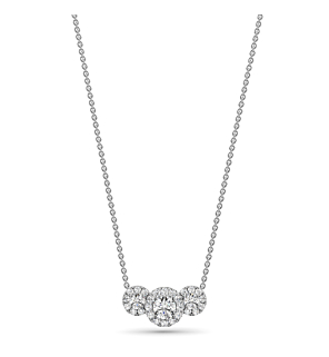 3/4 ct. tw. Luminous Halo Necklace