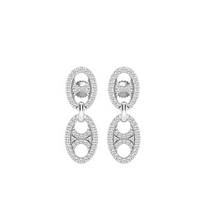 Round Oval Shape Drop Earrings