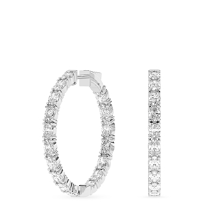 5 ct. tw. Oval Hoop