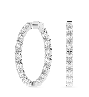 8 ct. tw. Oval Hoop