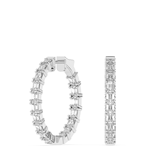 5 ct. tw. Radiant-cut Hoop