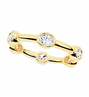 Oval Bezel Eternity Ring