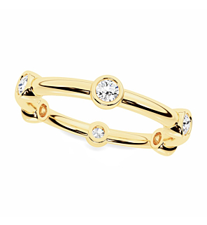 Round Bezel Eternity Ring