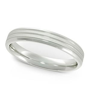 Chris Band 4mm 18K White Gold