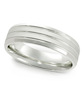 Chris Band 6mm 18K White Gold