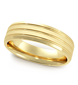 Chris Band 6mm 14K Yellow Gold