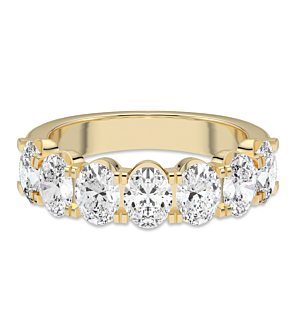 4 ct. tw. Oval 7 Stone Comfort Ring