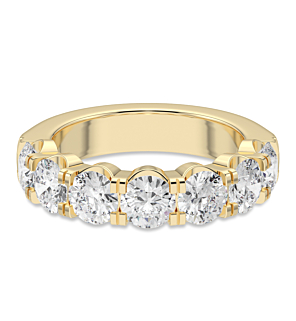 4 ct. tw. Round 7 Stone Comfort Ring