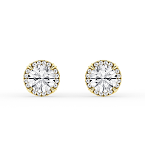 1 3/5 ct. tw. Luna Halo Earrings
