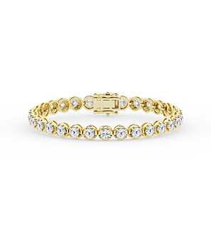 9 3/4 ct. tw. Round Tennis Bracelet in 14kt Yellow Gold