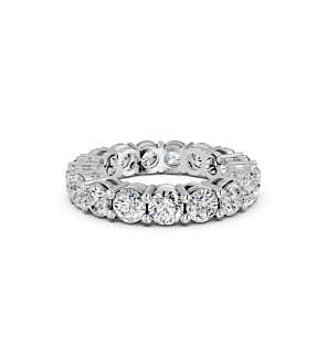 5 ct. tw. Round Eternity Band in size 7 in 14k White Gold