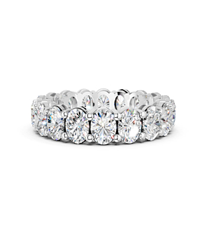 5 ct. tw. Oval Eternity Band in size 7 in 14k White Gold
