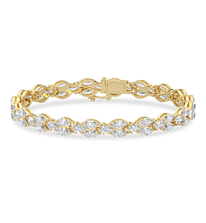 12 ct. tw. Marquise and Pear Tennis Bracelet